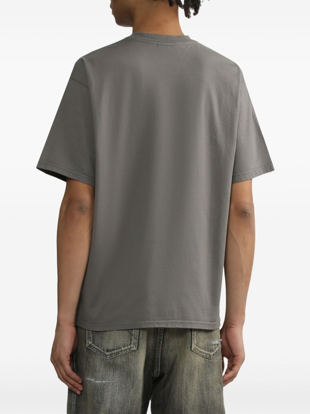slogan-print cotton T-shirt - 4