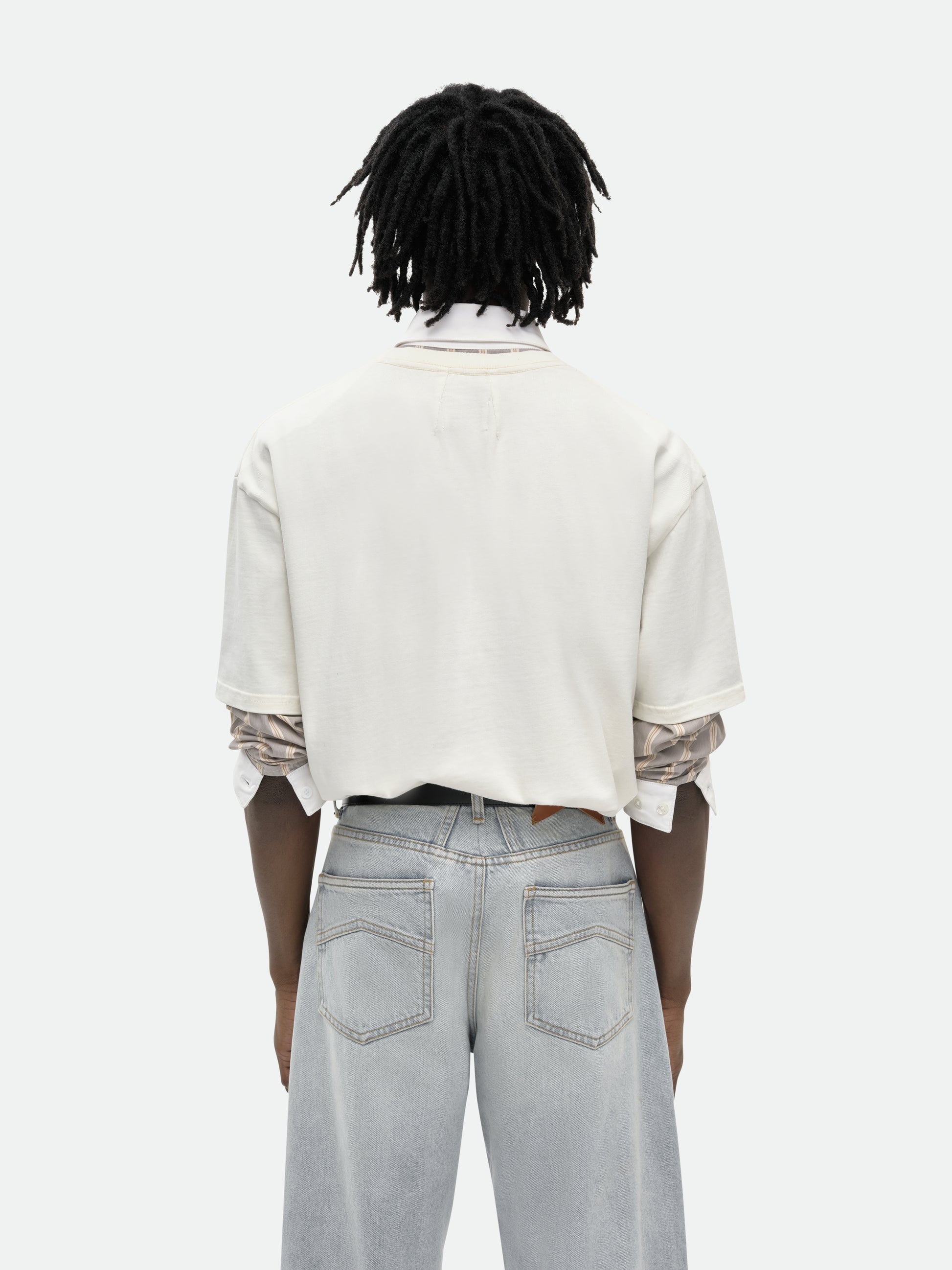 Rhude RUNWAY SCRIPT TEE | REVERSIBLE