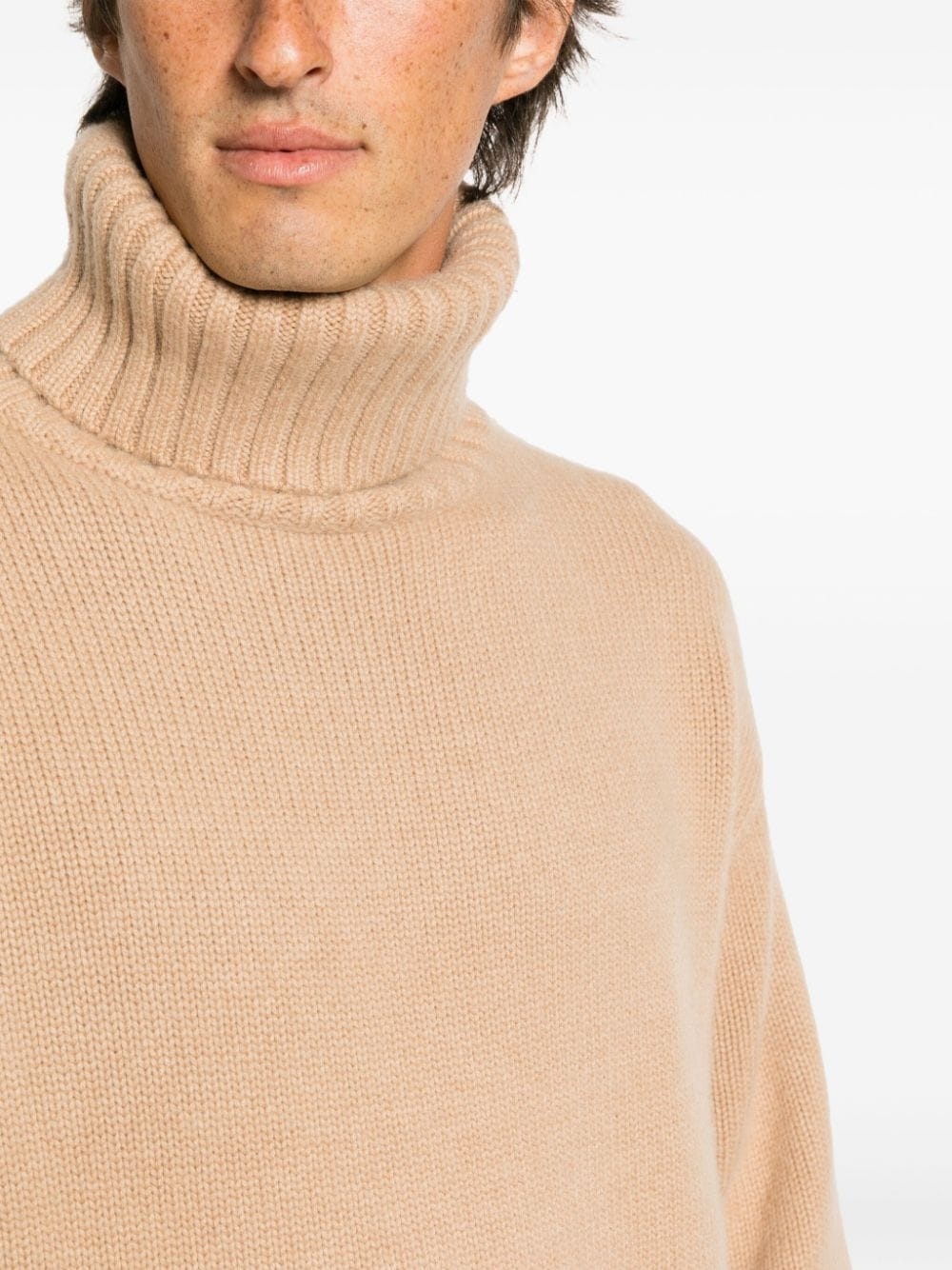 roll-neck cashmere jumper - 11