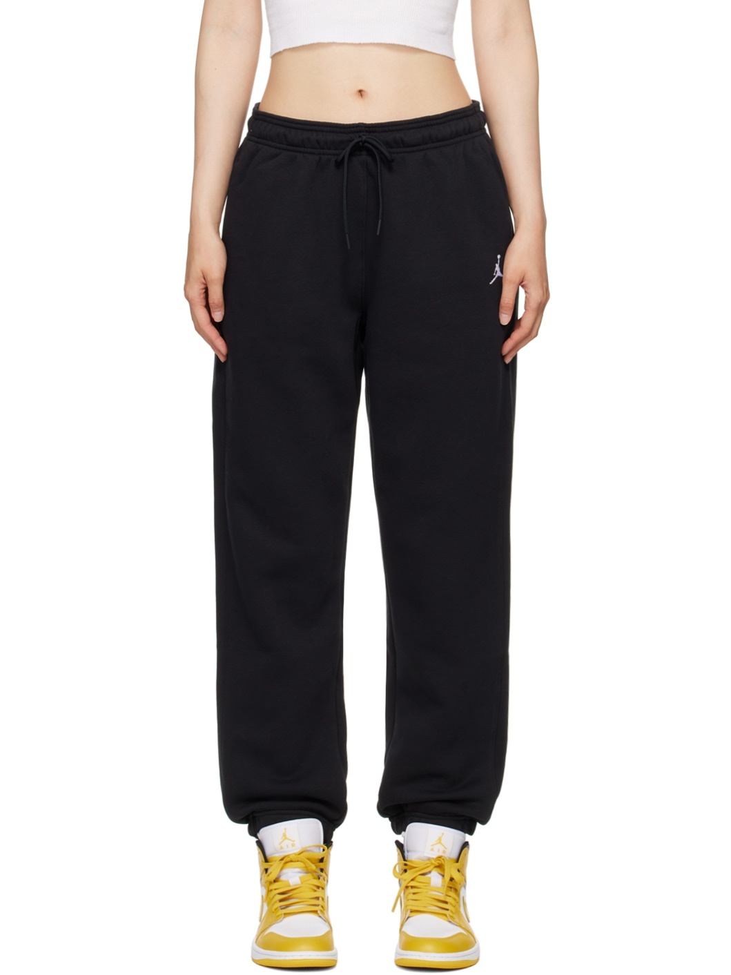 Black Jordan Brooklyn Sweatpants - 1
