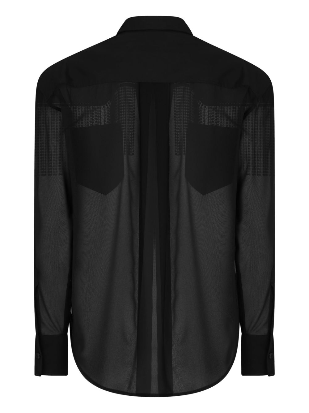 fringed panelled shirt - 2