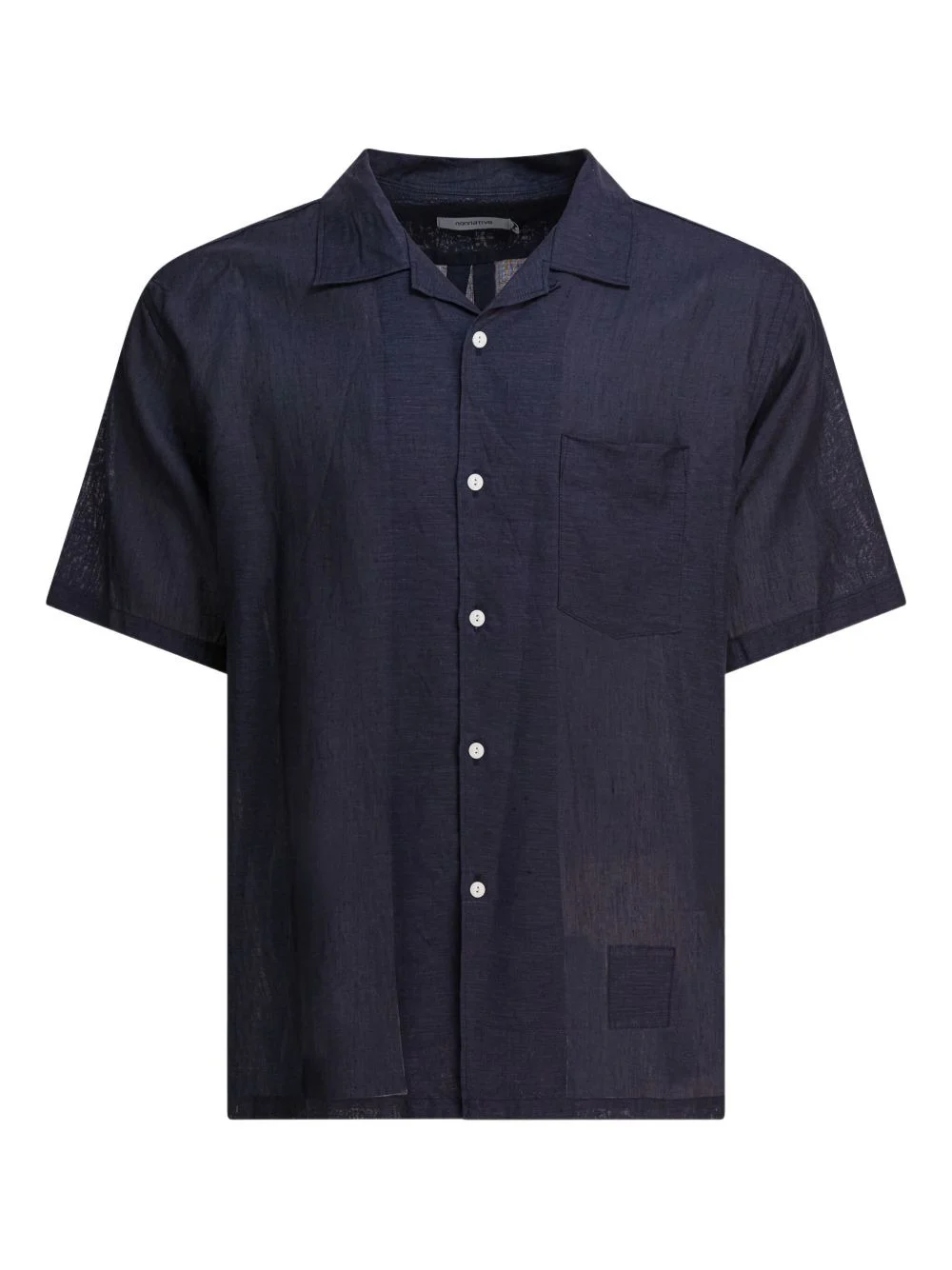 revere-collar pocket shirt - 1