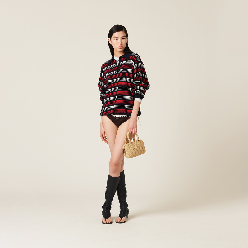 Miu Miu Cotton bikini panties with logo outlook