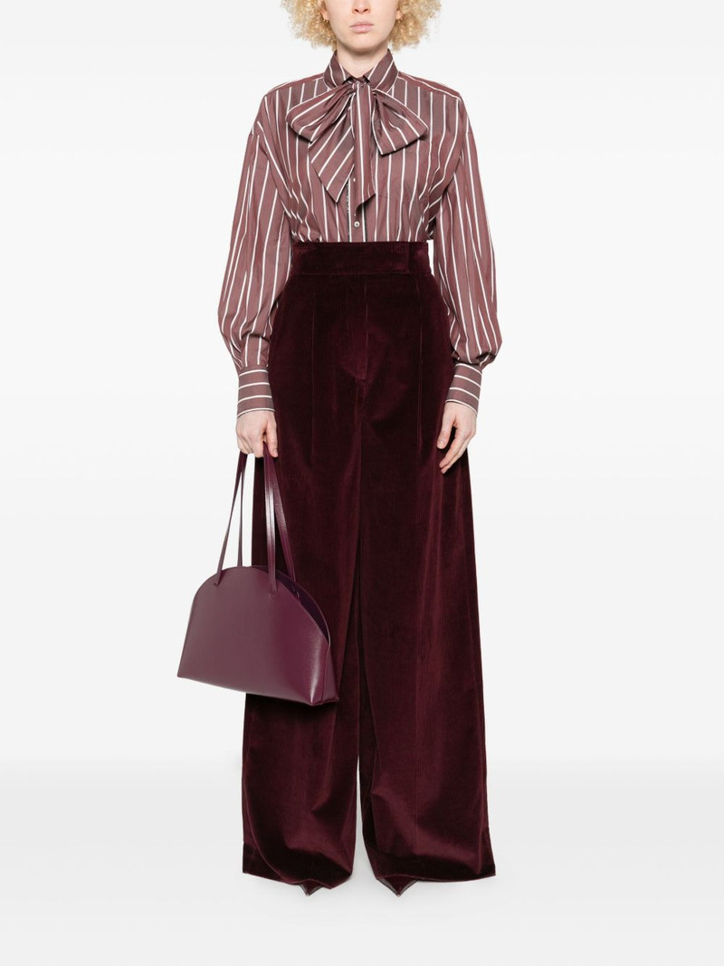 Brunello Cucinelli striped bow top outlook