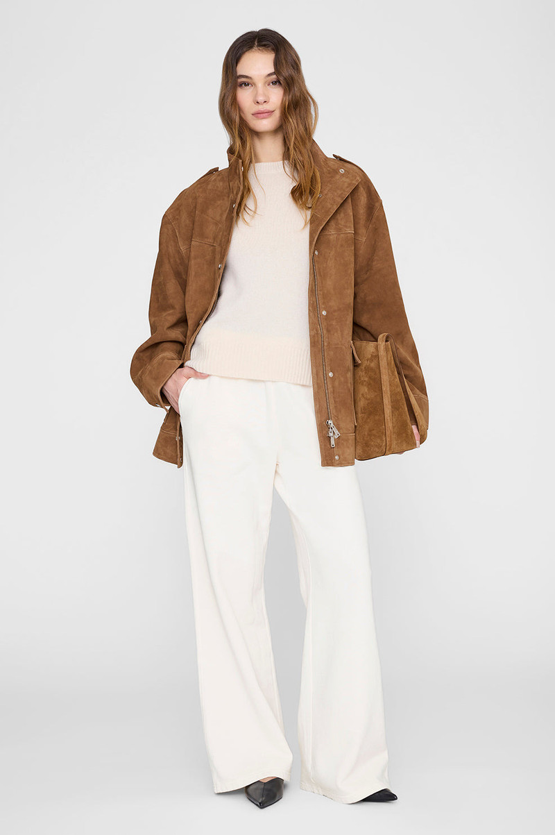 Kacey Sweatpant Monogram - Cream 3