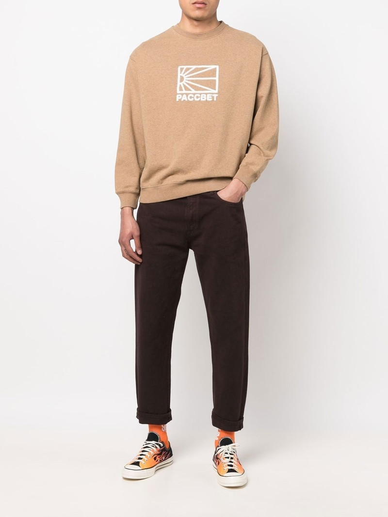 RASSVET embroidered-logo cotton sweatshirt outlook