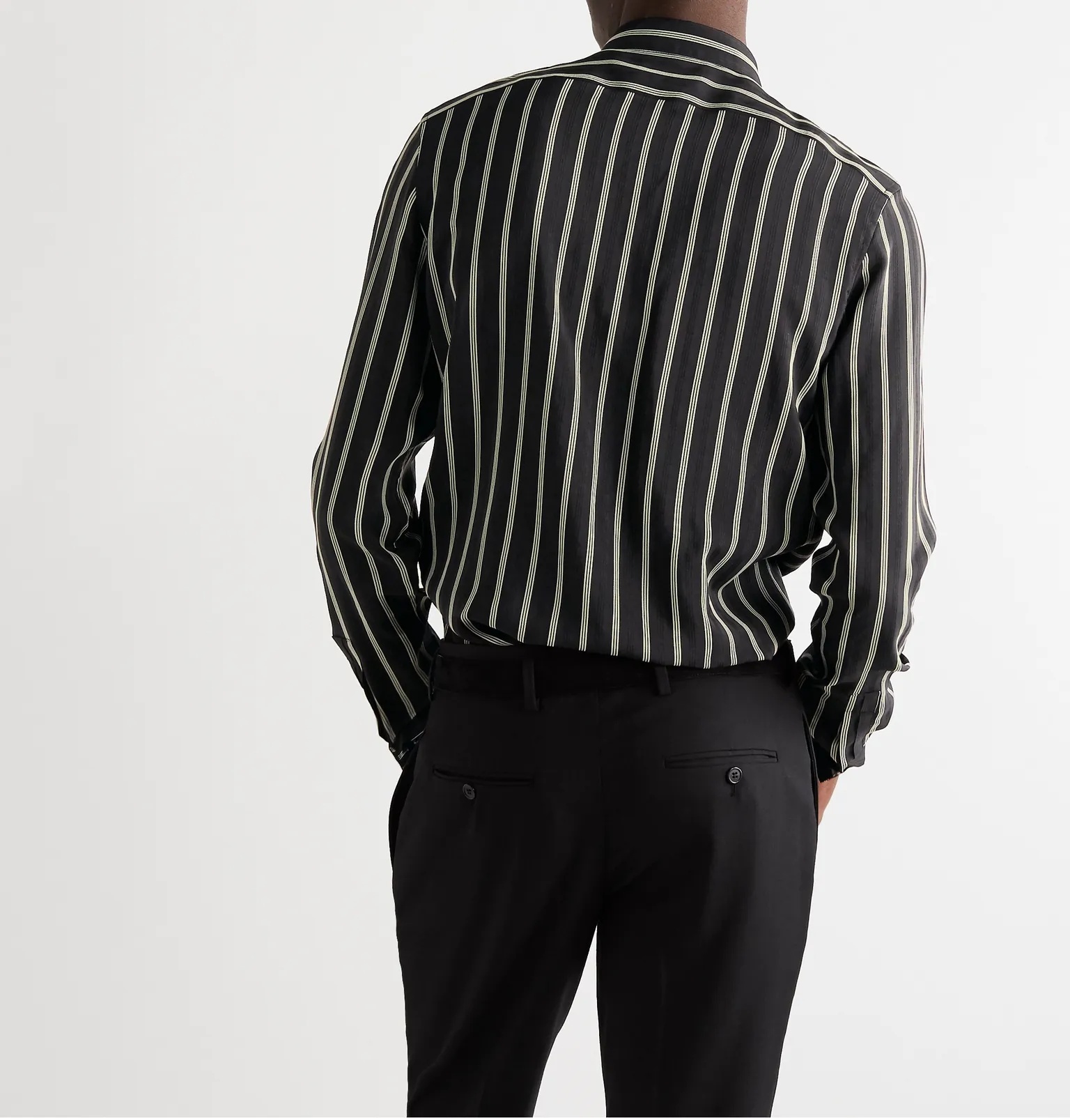 Striped Silk-Blend Voile Shirt - 4