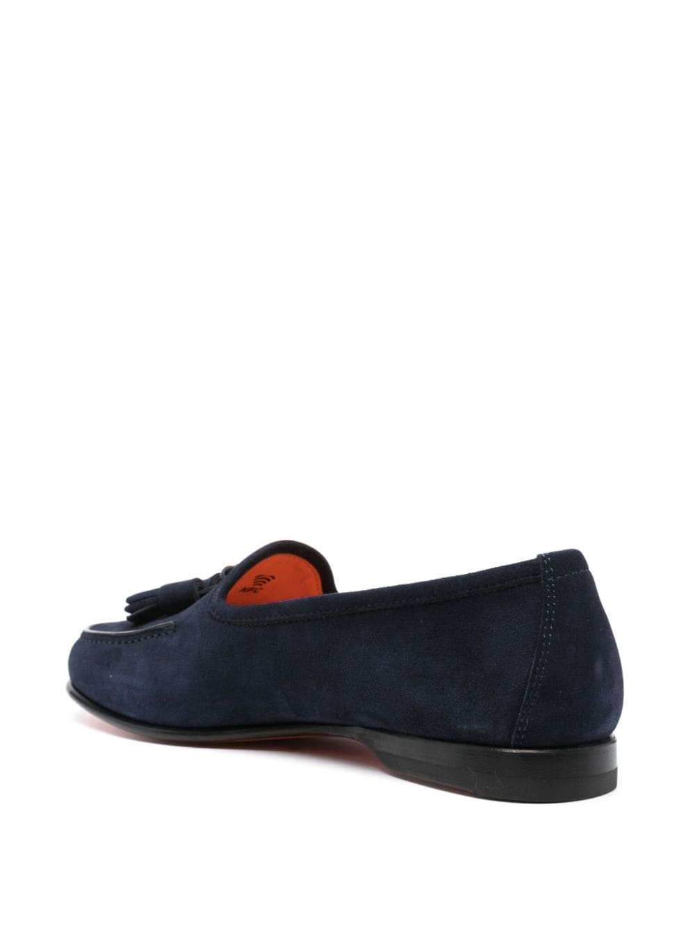 tassel-detail suede loafers - 3