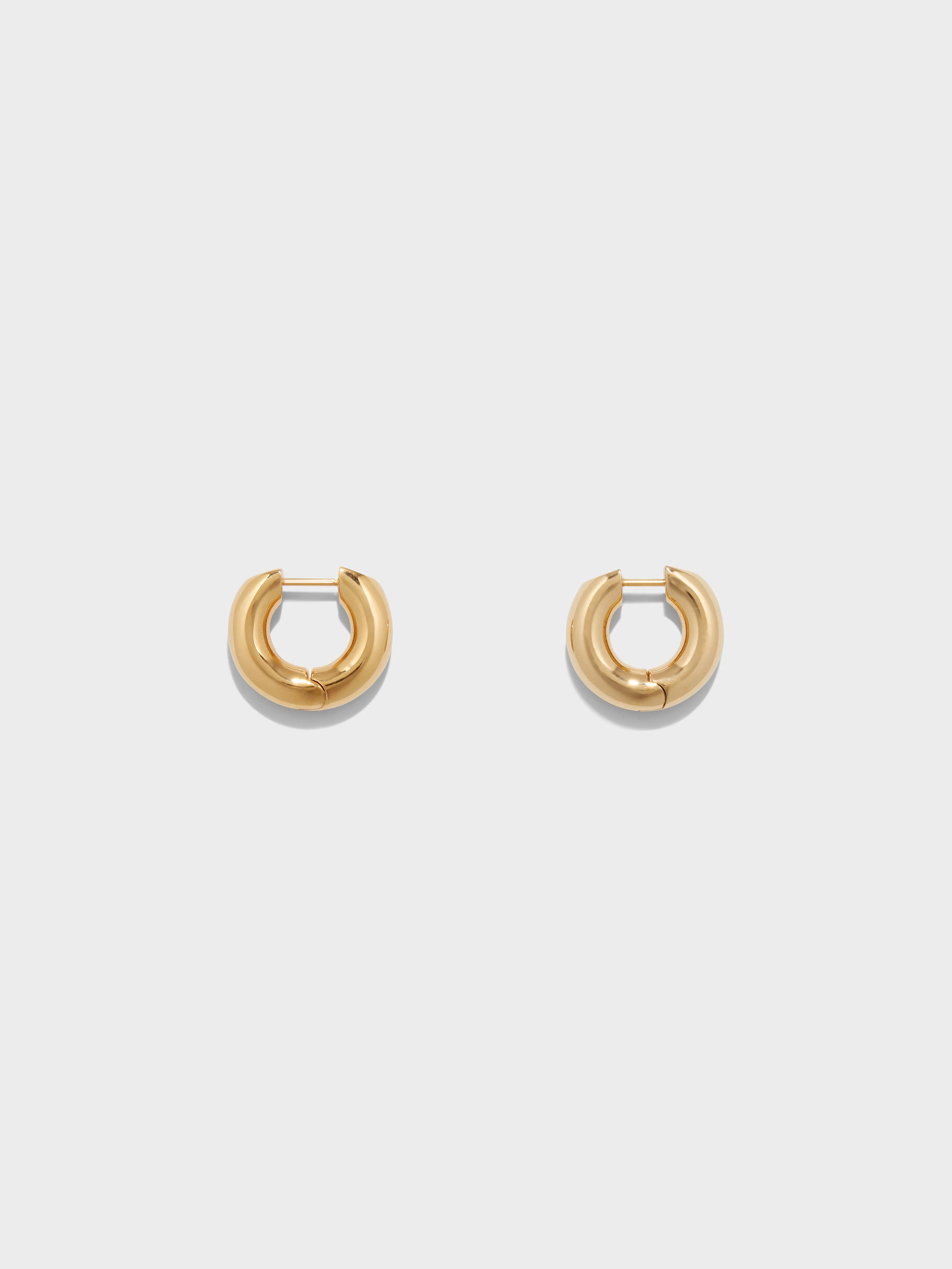 Alaya Small Palladium-Plated Hoop Earrings - 1