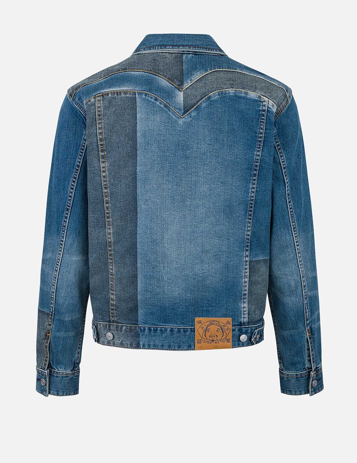 Two-tone Daicock Inserted Regular Fit Denim Jacket - 2