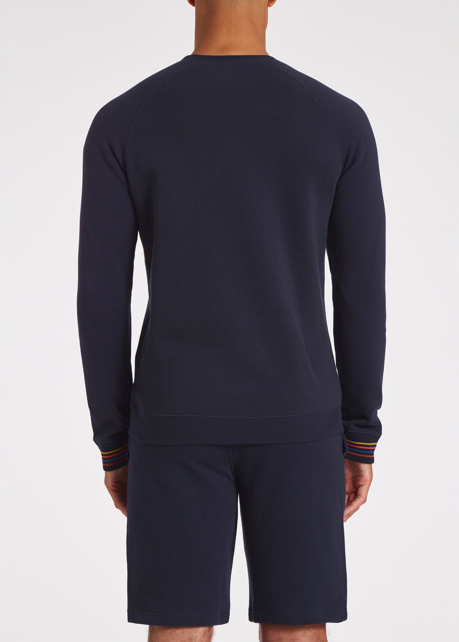 'Artist Stripe' Cuff Long-Sleeve Lounge Top - 6