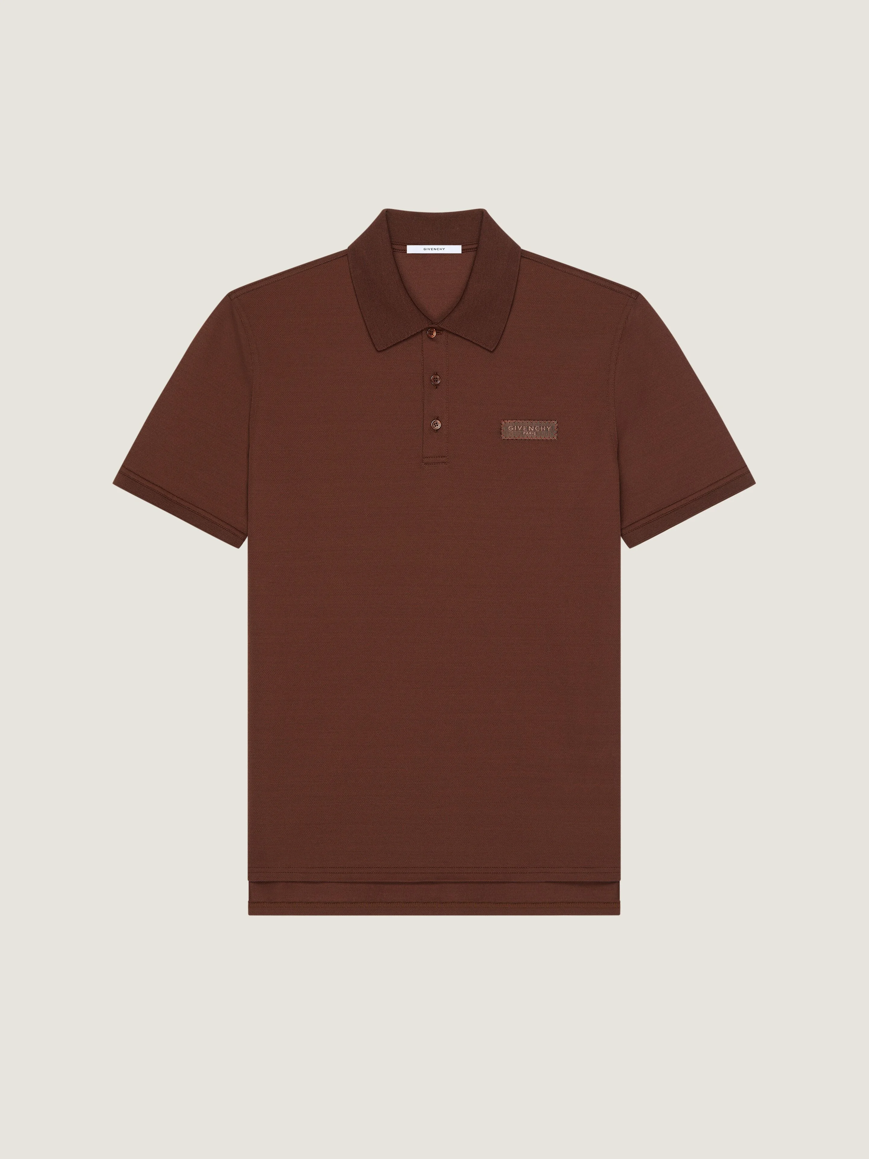 POLO IN COTTON WITH GIVENCHY PARIS GROS GRAIN - 1