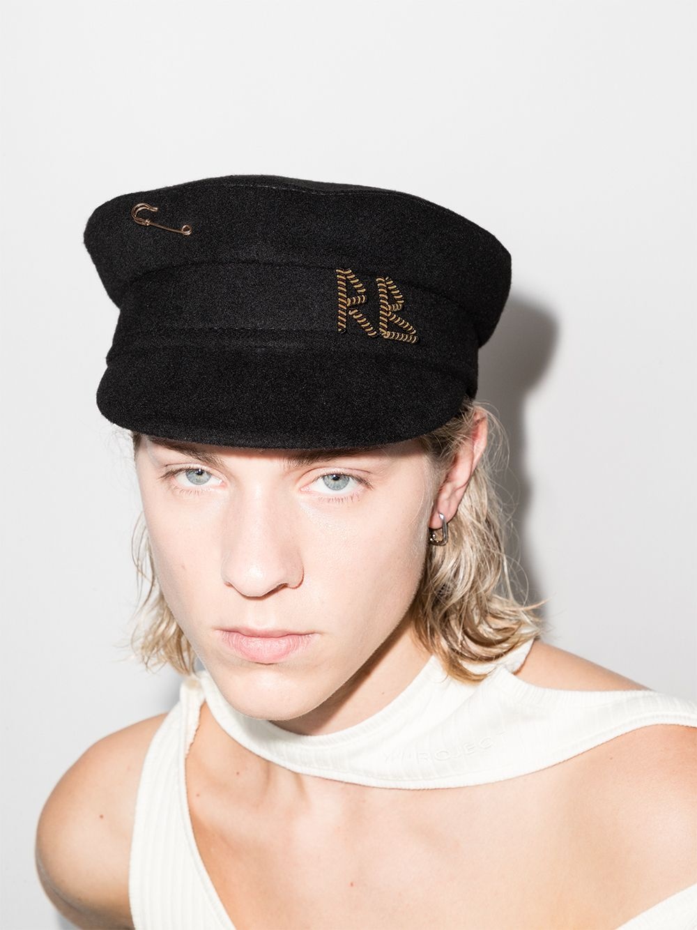 safety-pin baker boy hat - 2