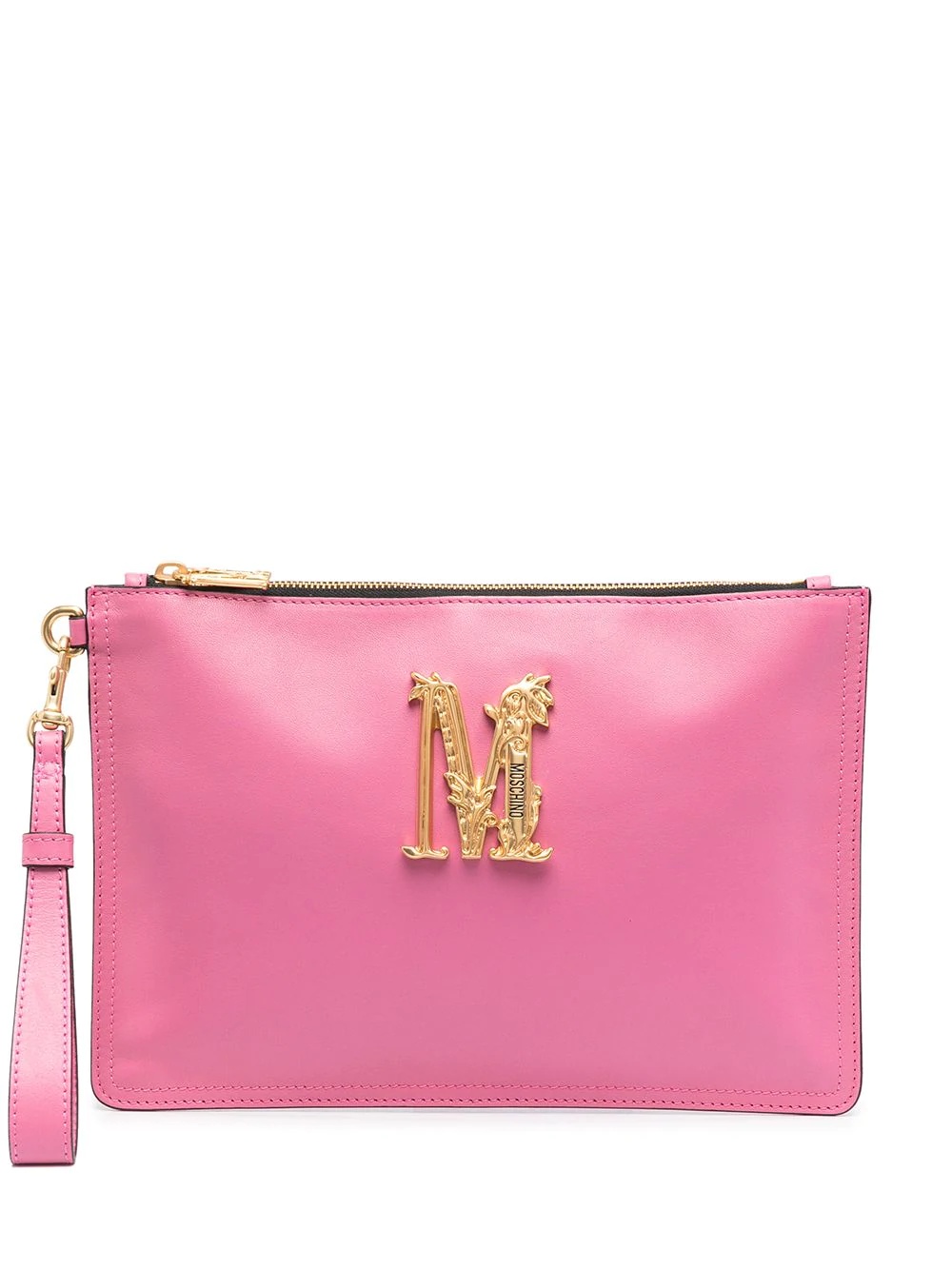 logo plaque clutch bag - 1