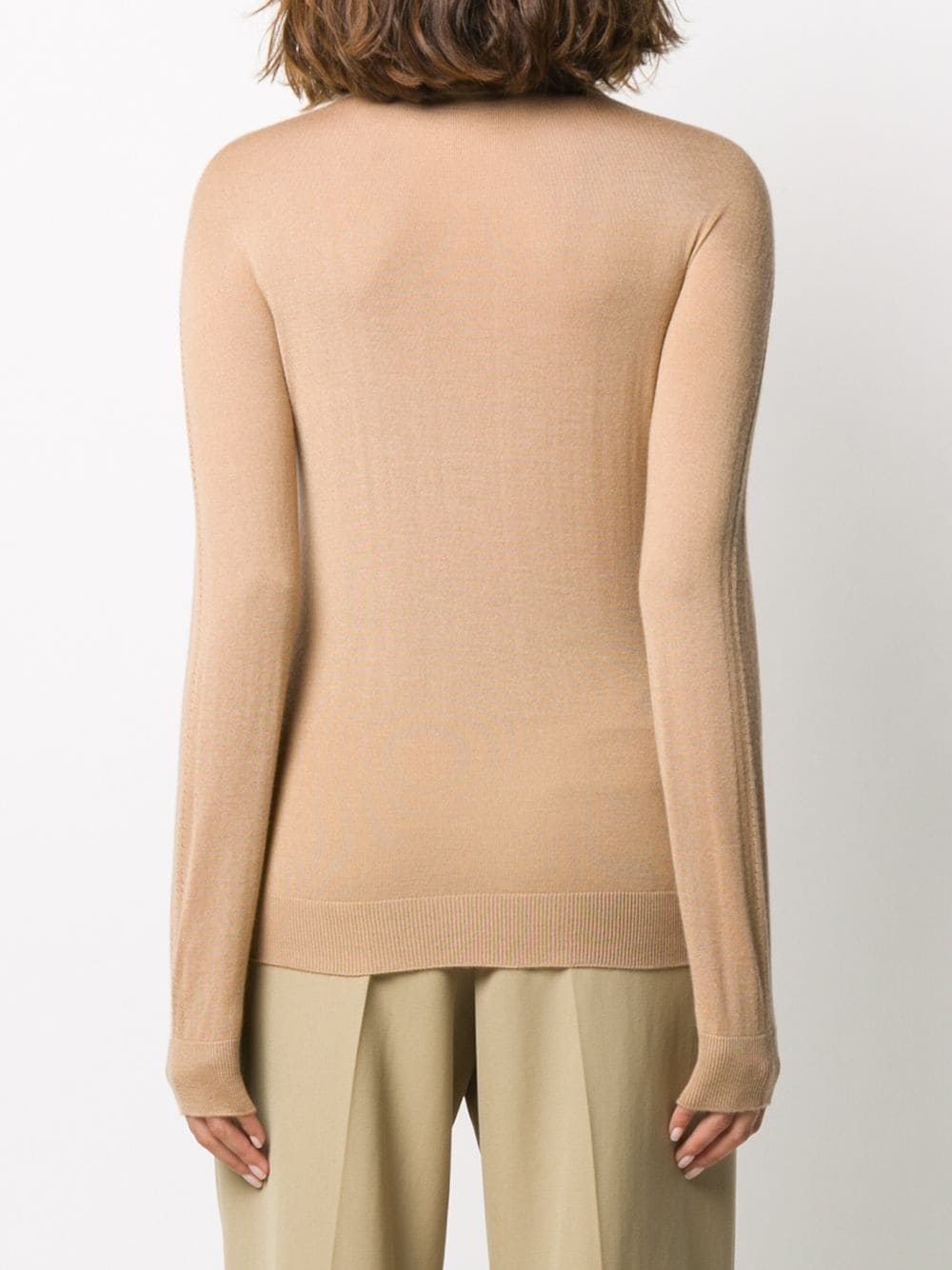 roll-neck cashmere-silk jumper - 4