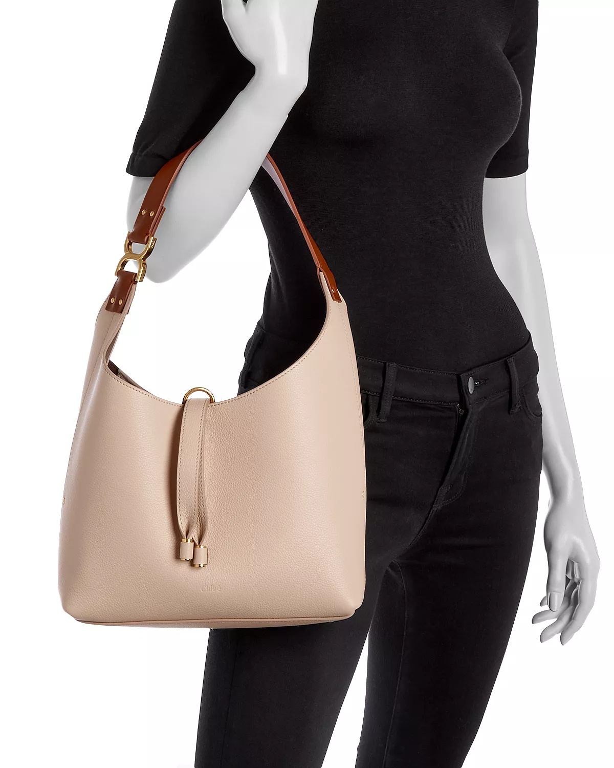 Marcie Small Leather Hobo Bag - 2