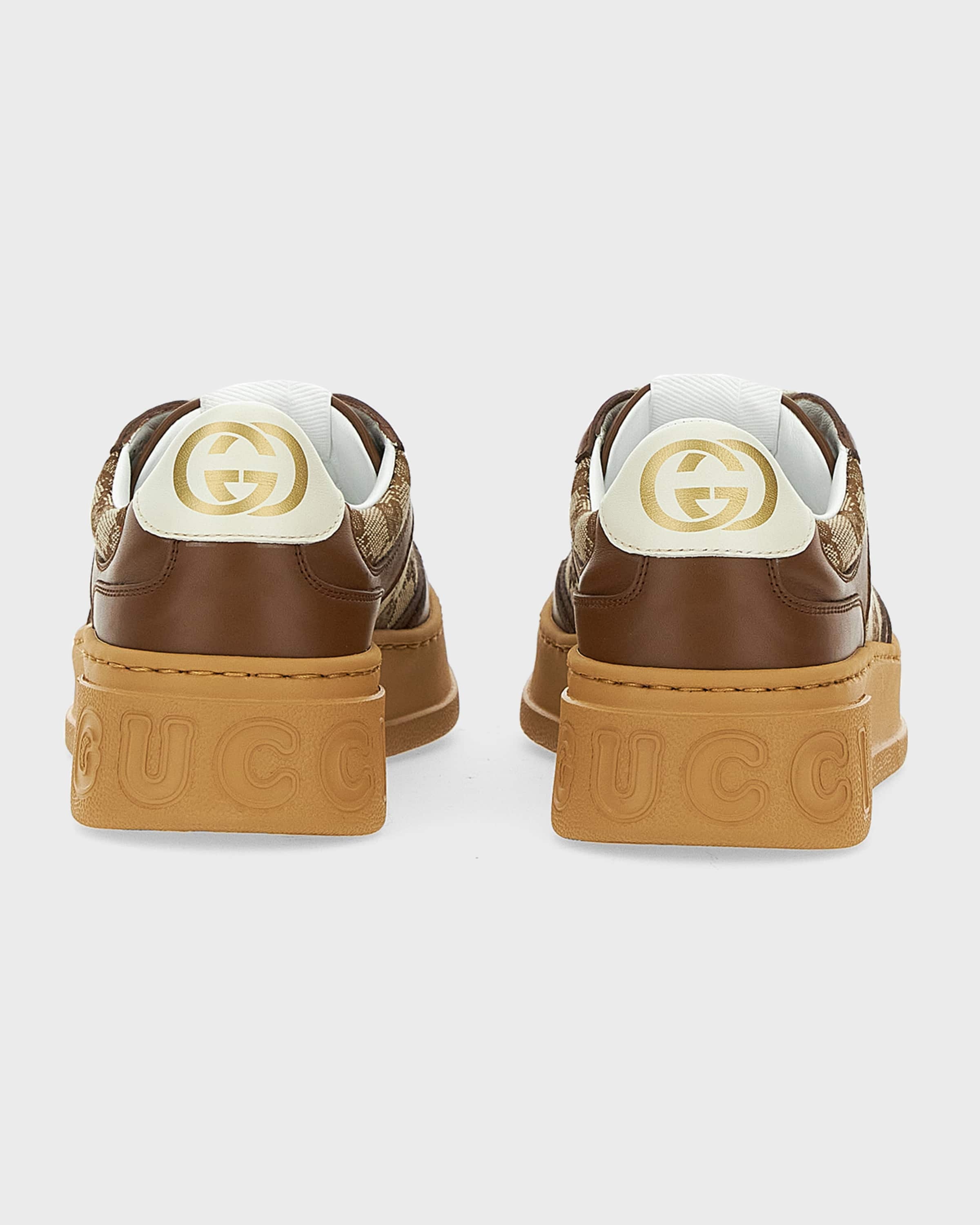 GG Canvas Low-Top Sneakers - 3