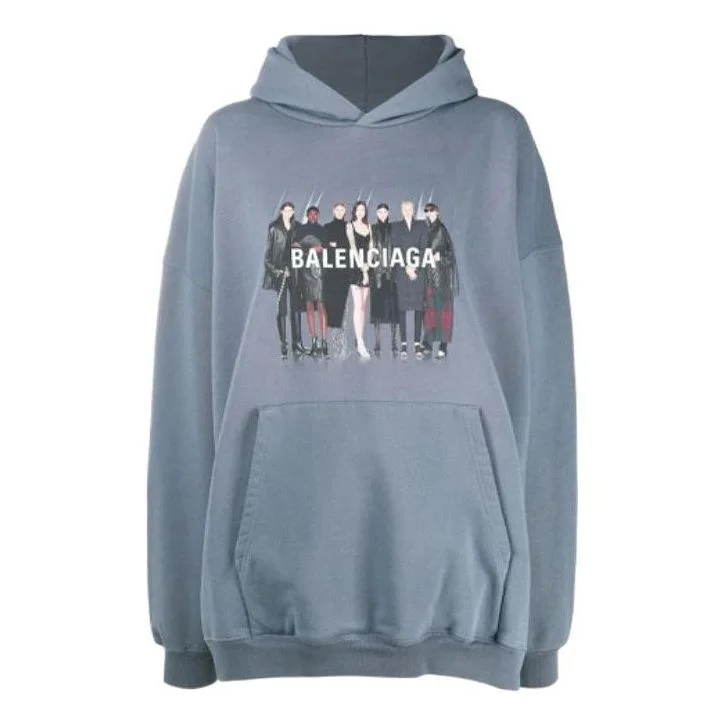 Balenciaga Real Balenciaga Oversized Hoodie 'Grey' 620973TIV481404 - 1