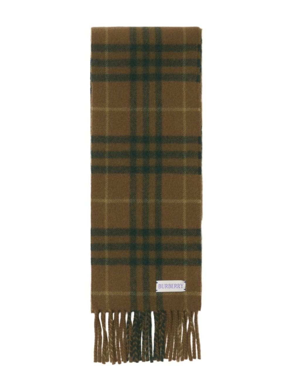 plaid cashmere scarf - 2