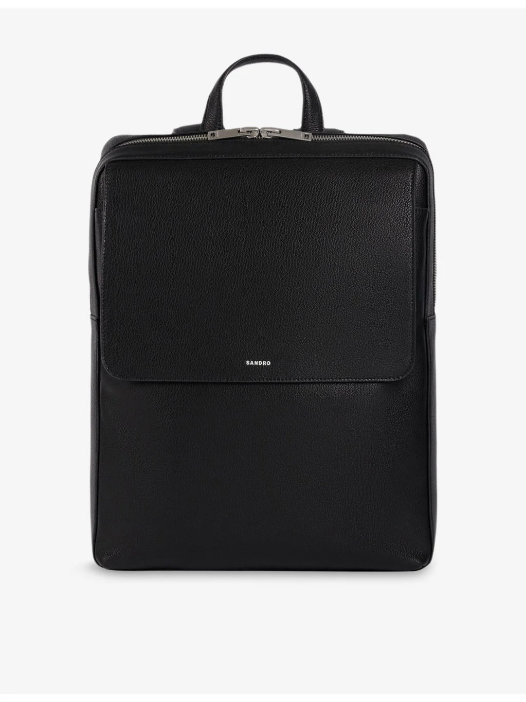 Logo-Embossed Leather Rucksack - 1
