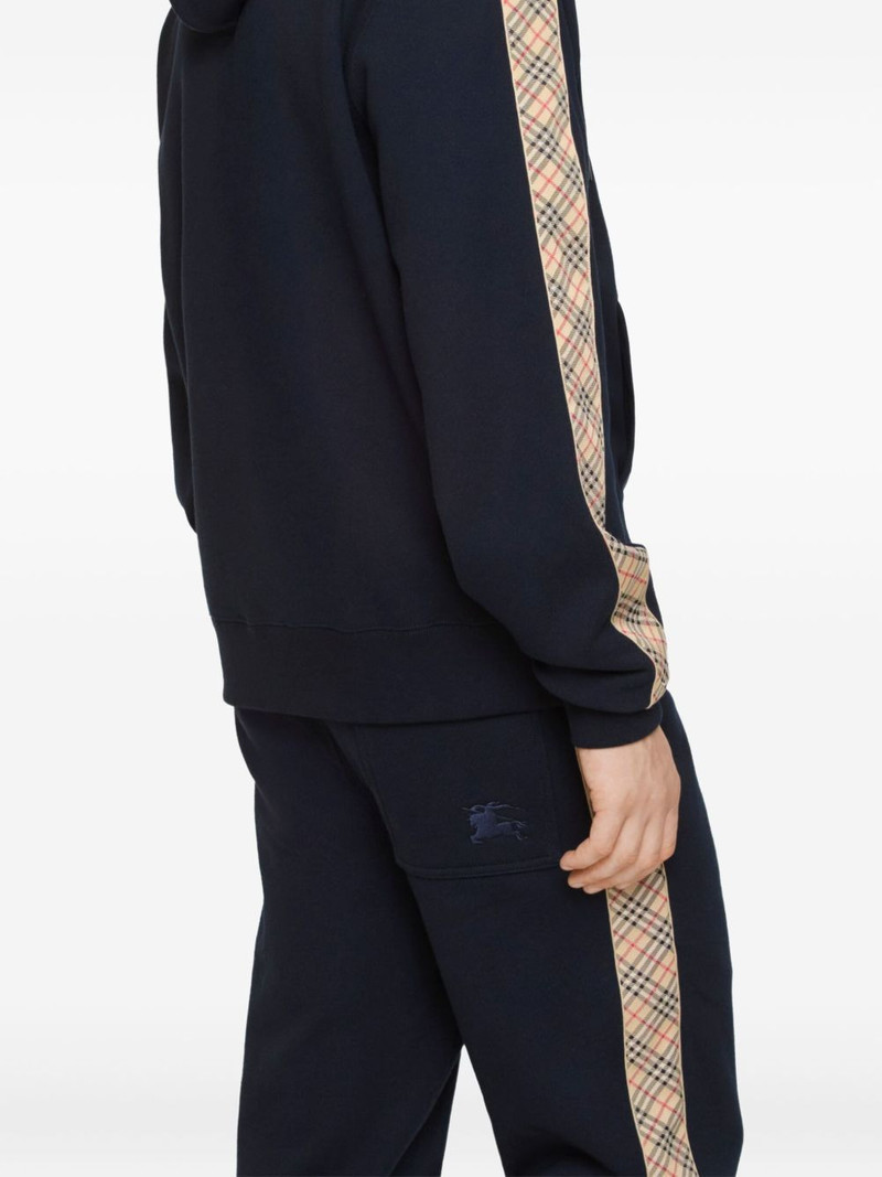 check-trim zipped hoodie 3