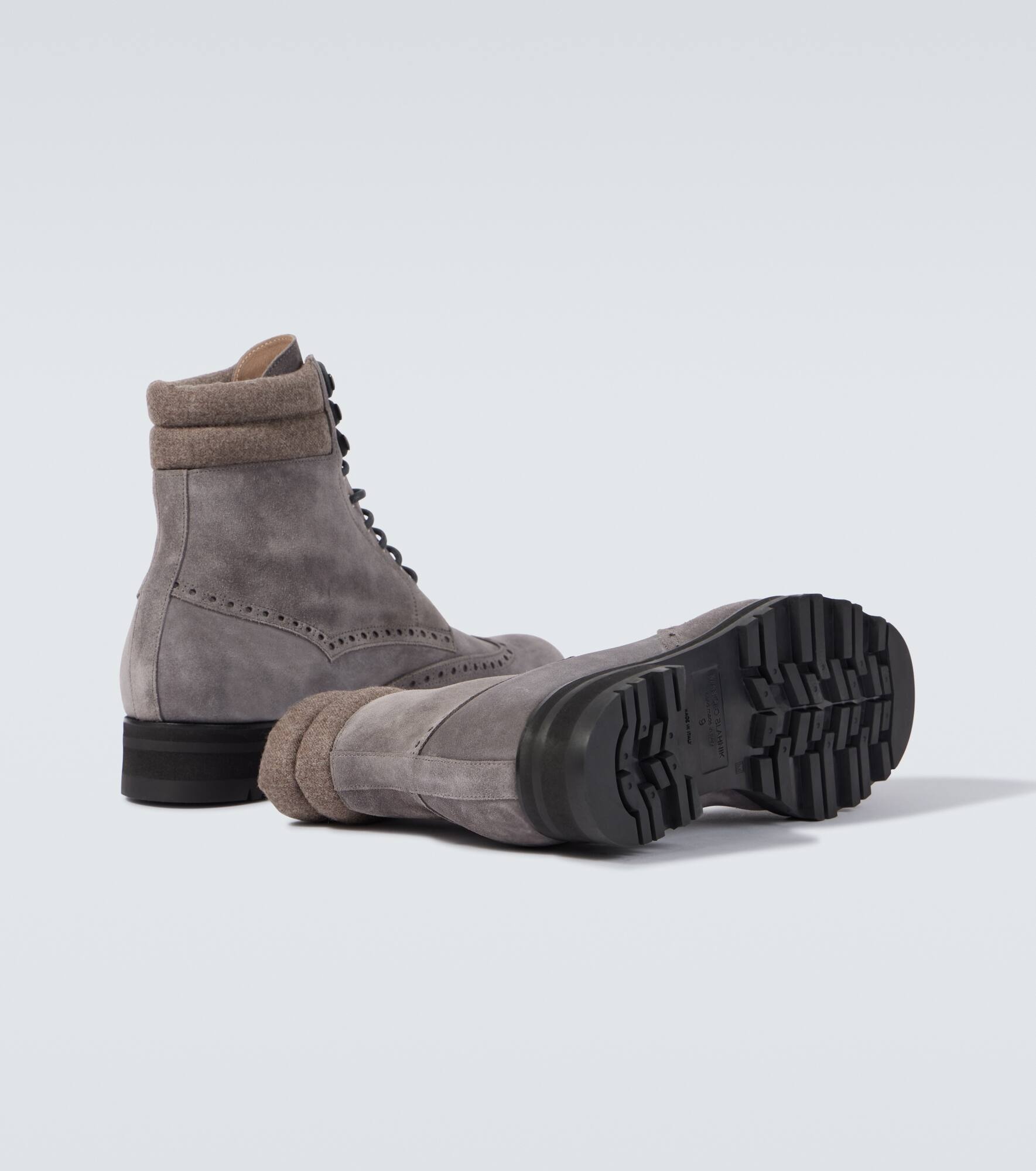 Sapele leather lace-up boots - 7