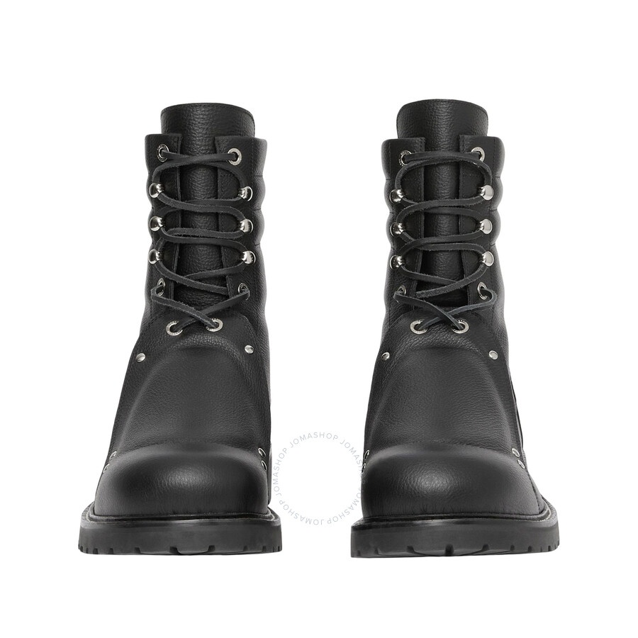 Burberry Lace Guard Detail Leather Ankle Boots - 3