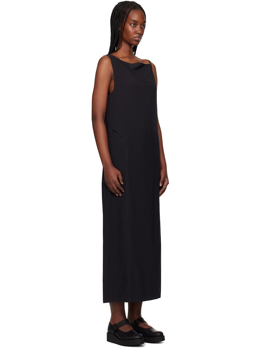 Black Slit Maxi Dress - 2