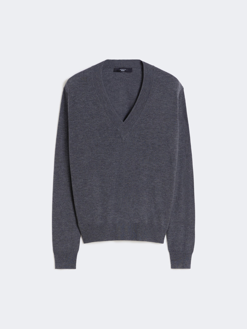 ESTREMO Wool and cashmere sweater - DARK GREY 1