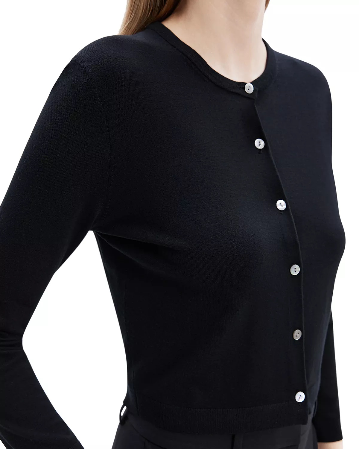 Cropped Wool Cardigan - 5