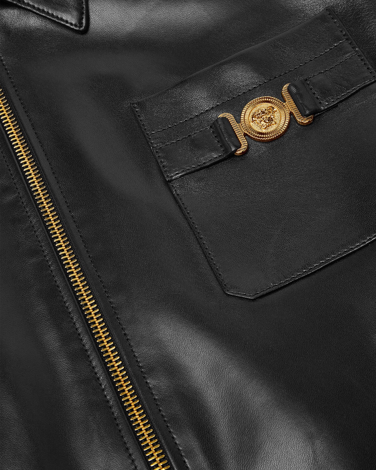 Blouson Leather Jacket - 4