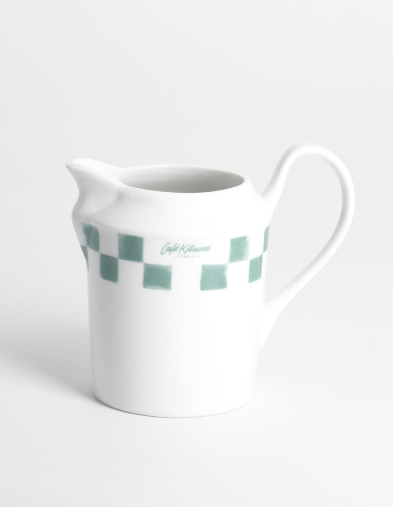 CHECKERBOARD PORCELAIN MILK JUG 1