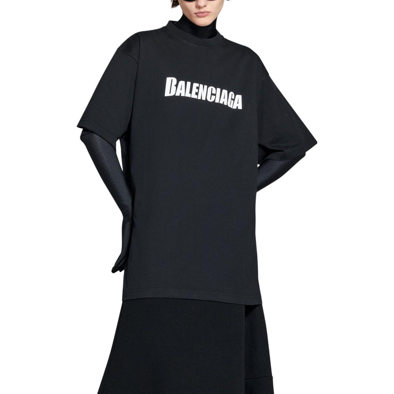 BALENCIAGA Balenciaga Caps T-shirt Boxy Fit 'Black' 651795TNVL11070 outlook