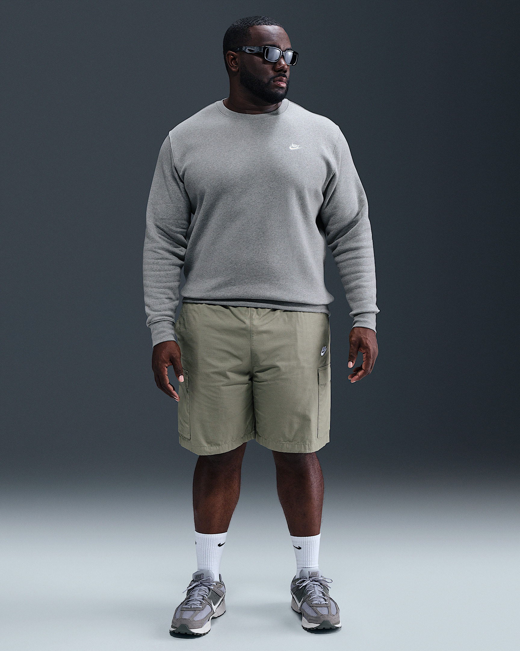 Nike Club Men's Fleece Crew - 9
