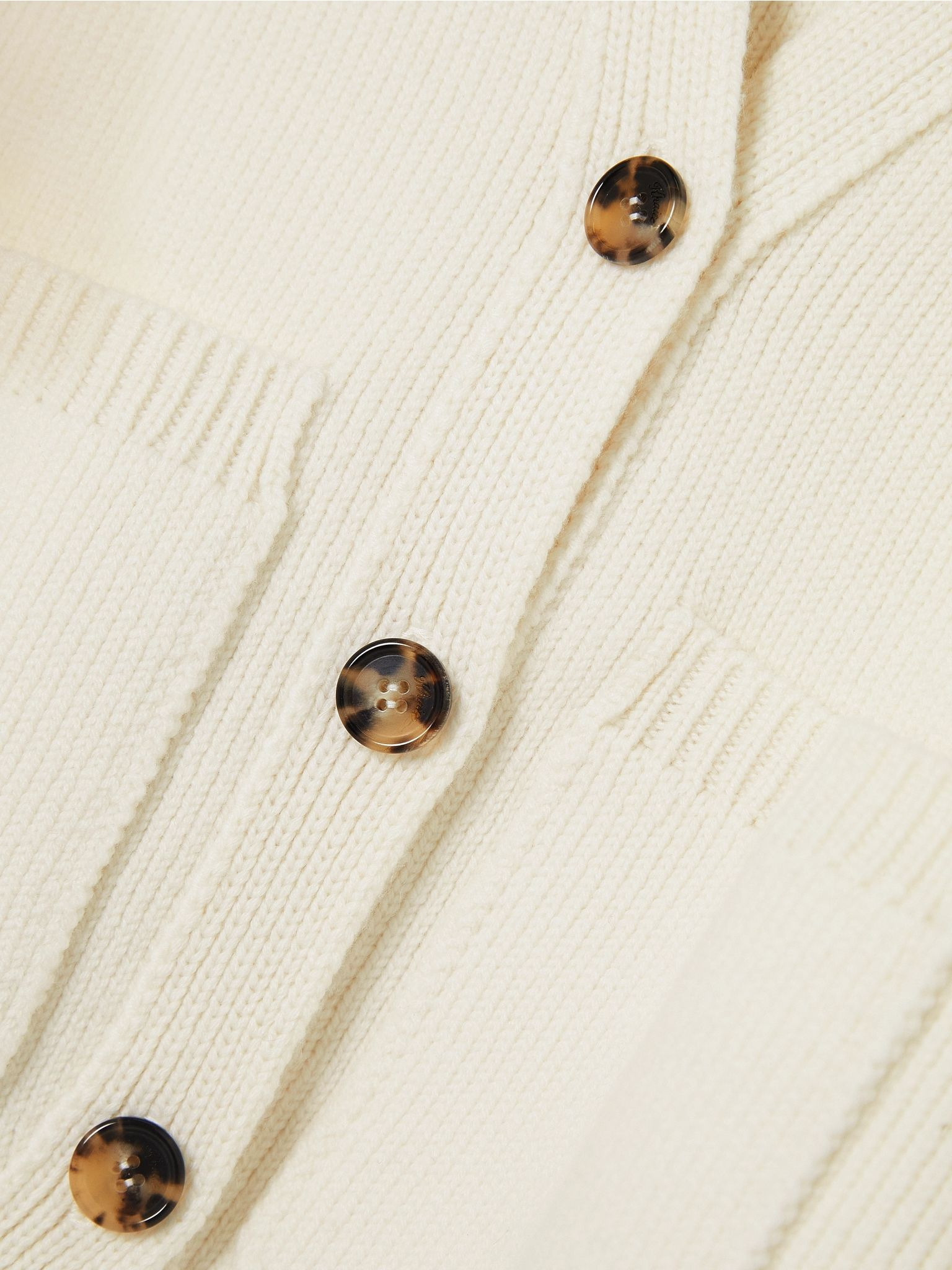 Scarlet cashmere cardigan Off-white - 4