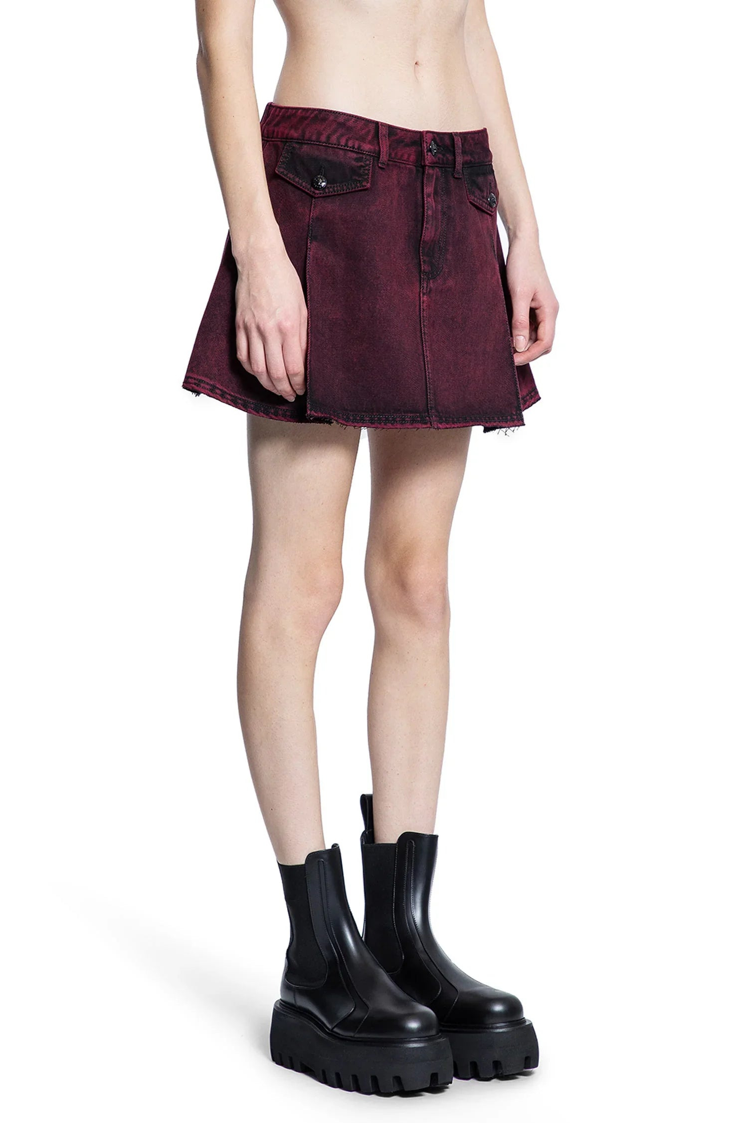 Overdyed-Denim-Mini-Skirt - 2