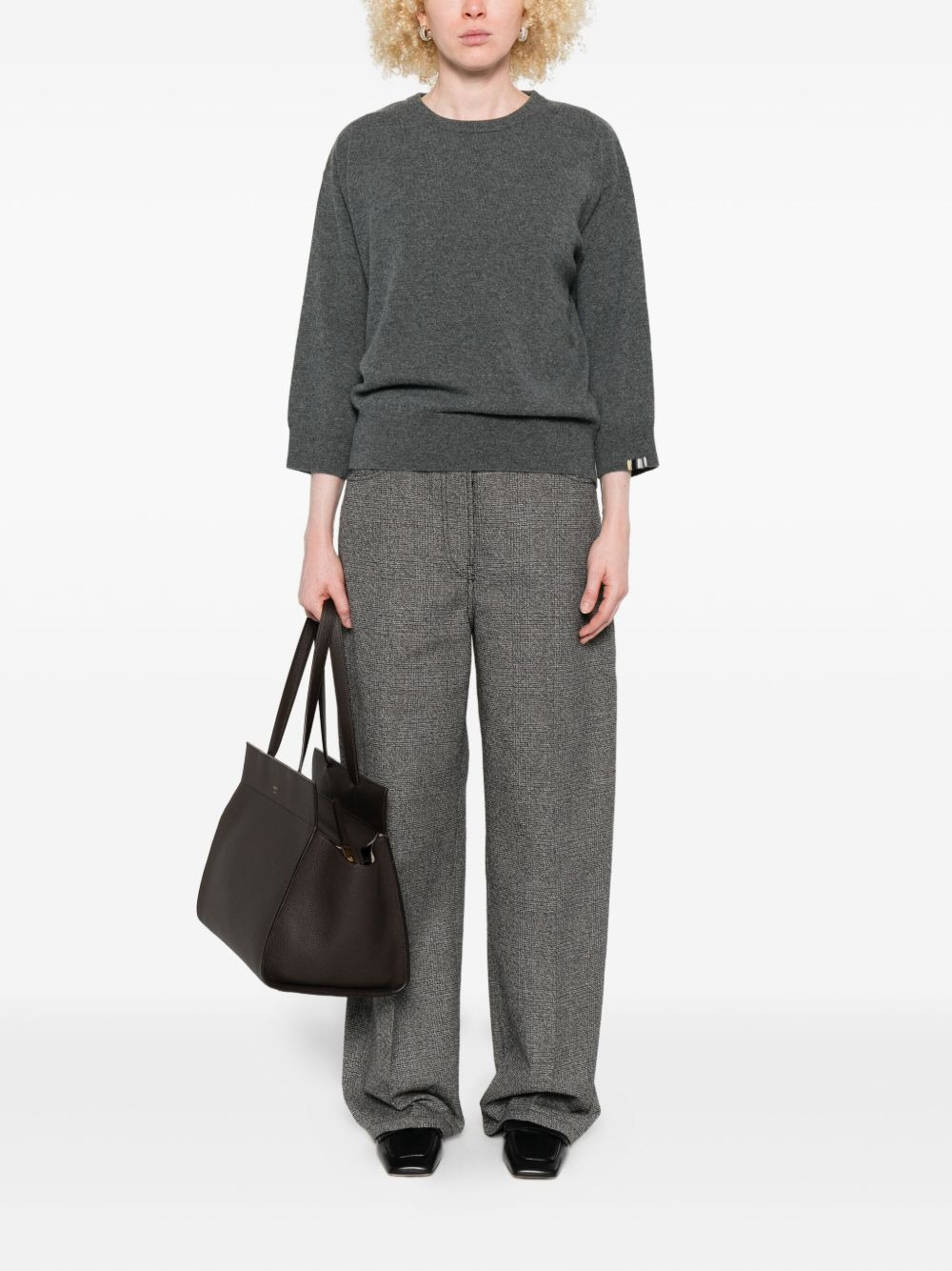 long-sleeved cashmere sweater - 2