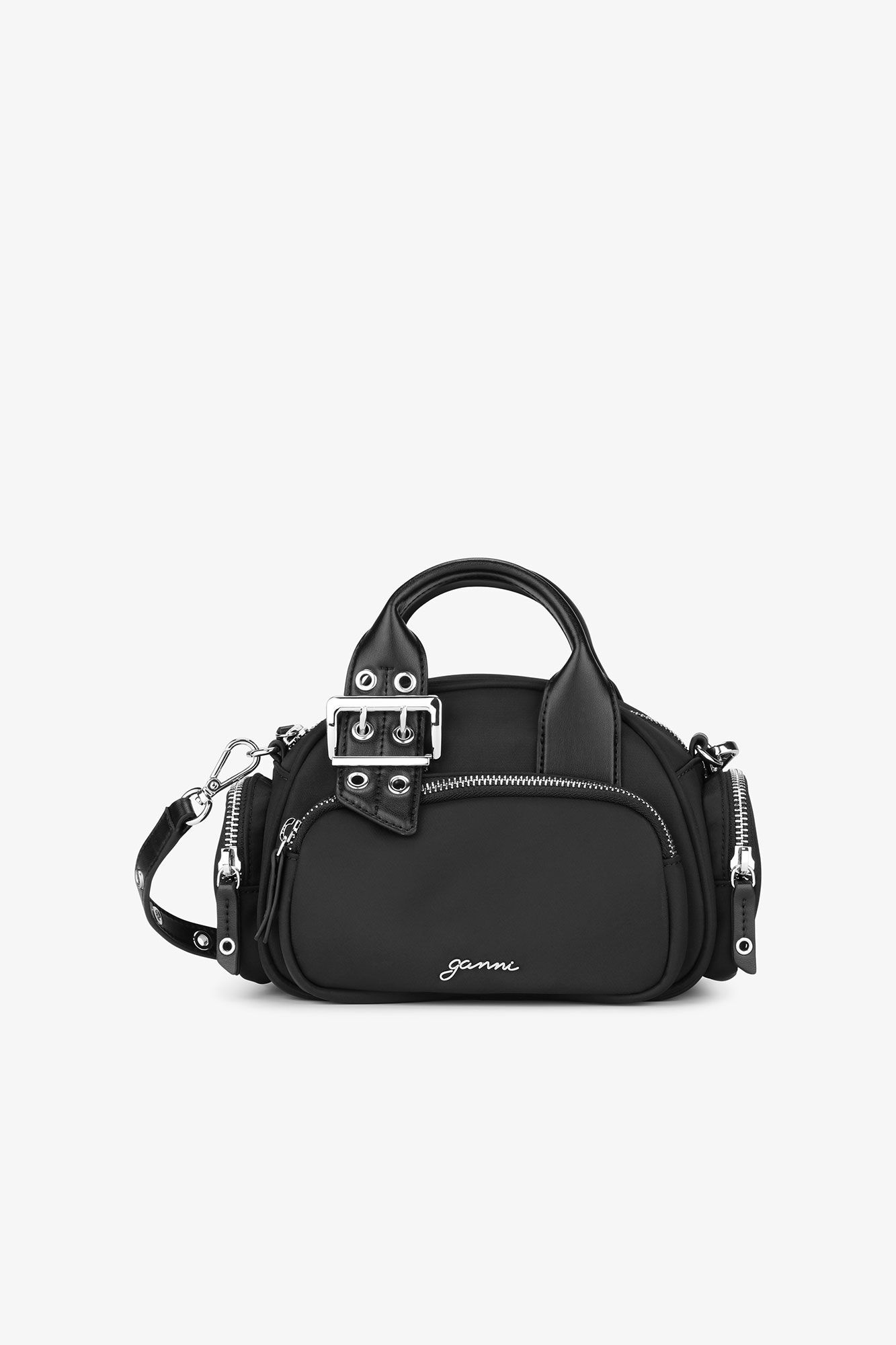 BLACK MINI POLOCHON BAG - 1