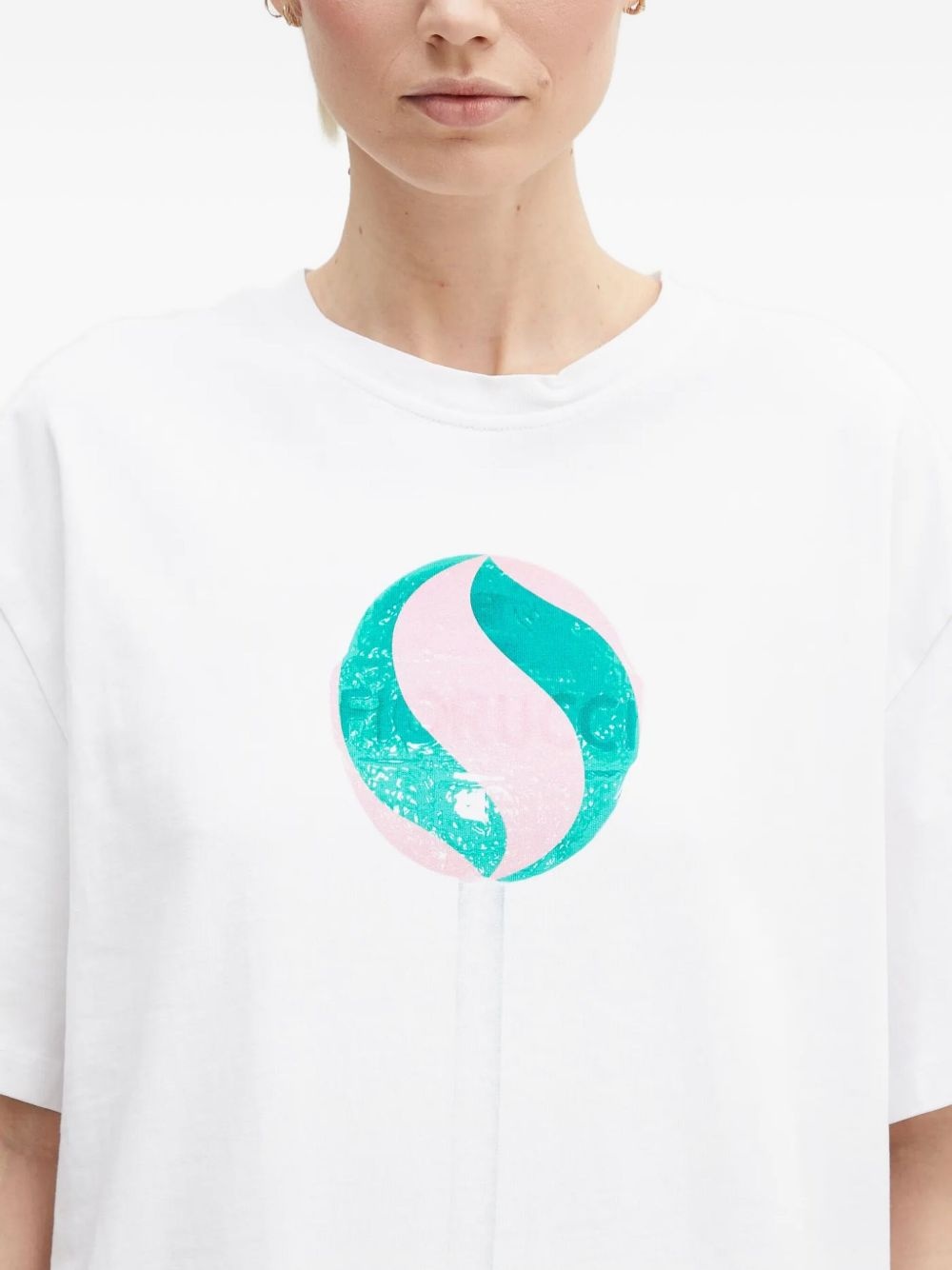 lollipop-print T-shirt - 5