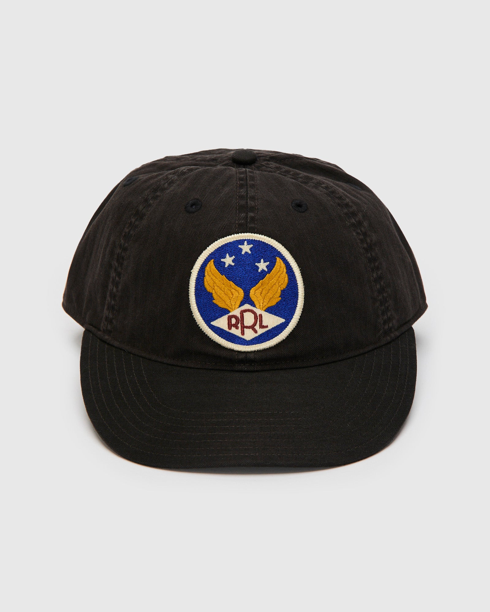 Twill Baseball Cap in Black - 3