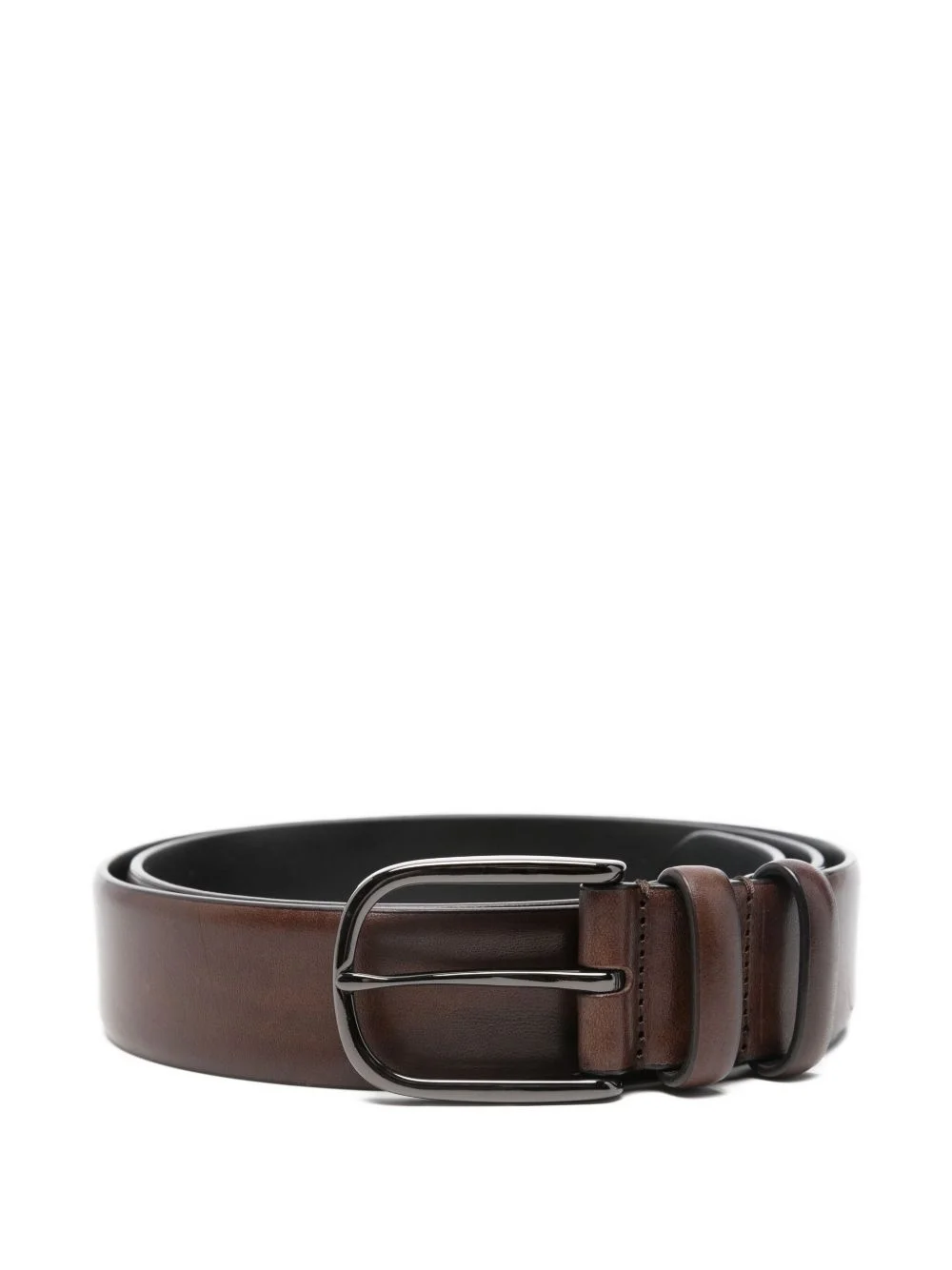leather buckle belt - 1