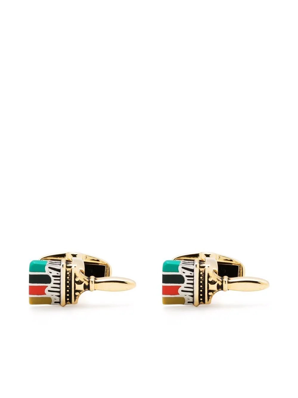 paint-brush shape cufflinks - 1