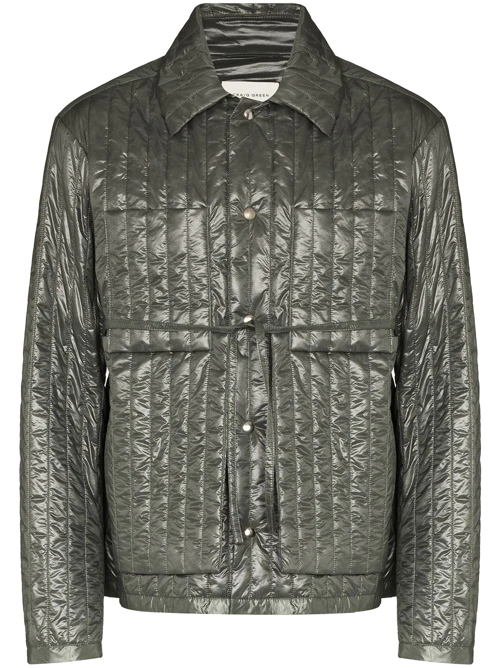 Worker button-up quilted jacket - 1