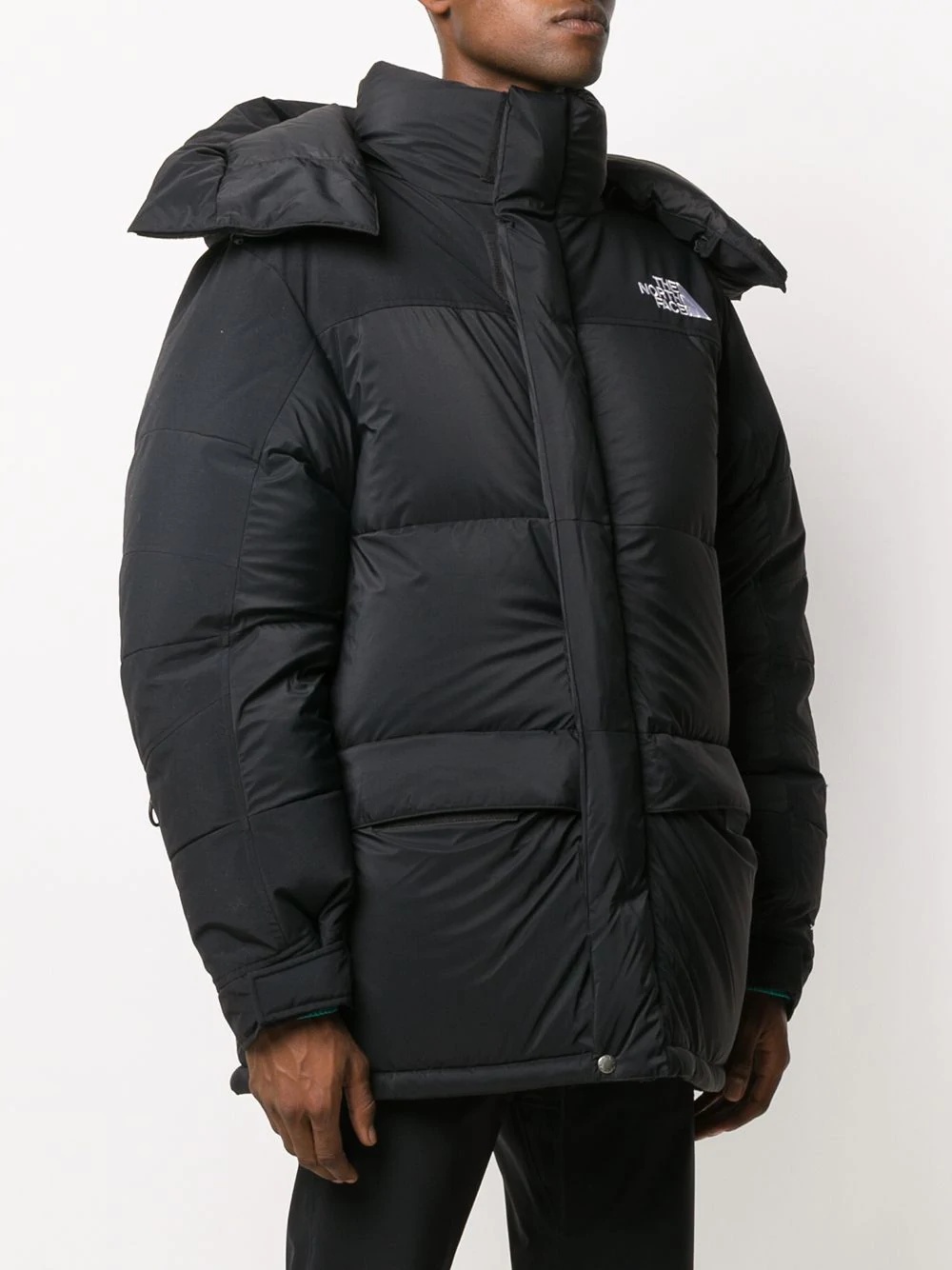 chest-logo padded coat - 3