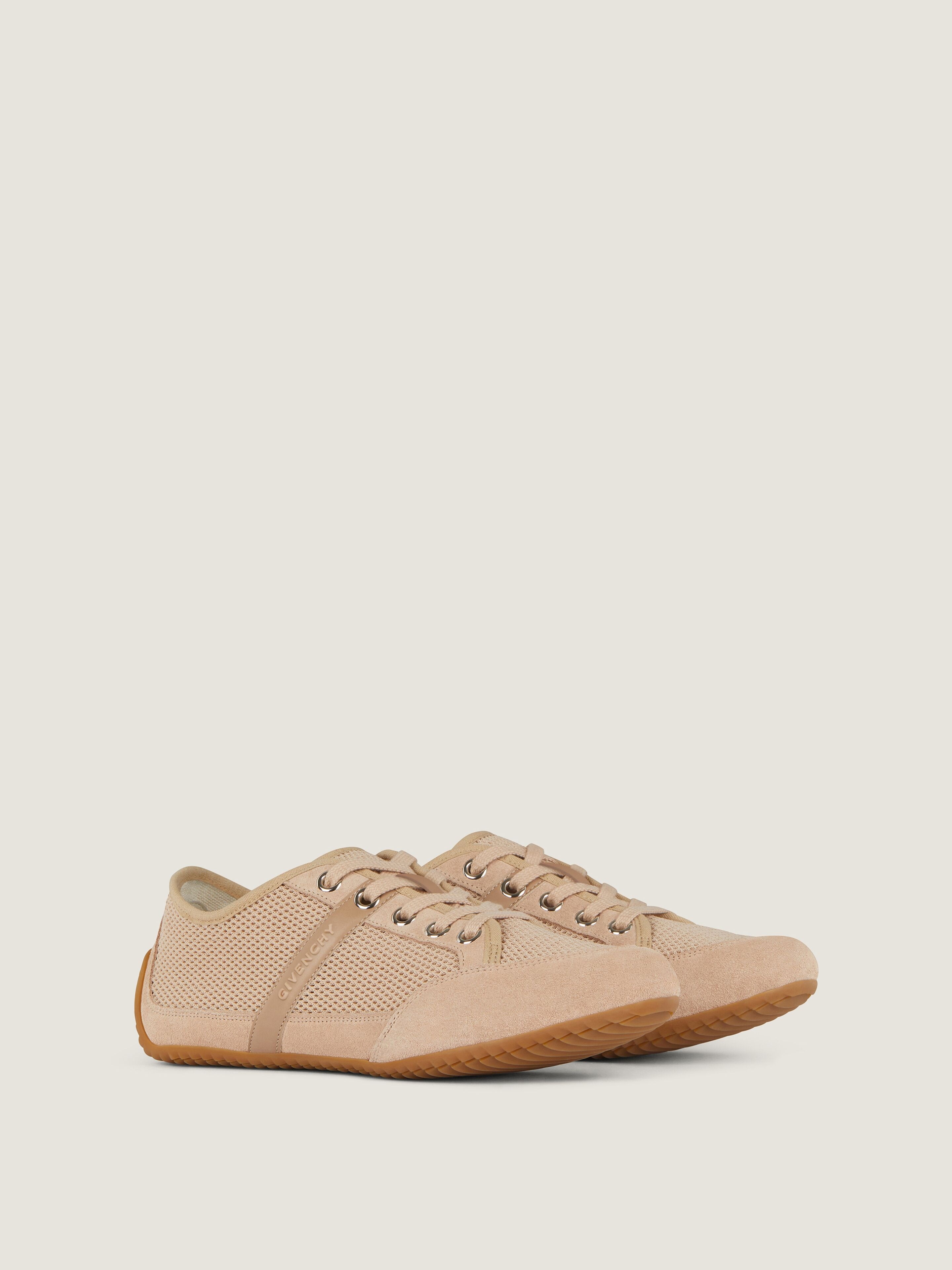 SLIM SNEAKERS IN MESH AND SUEDE - 1
