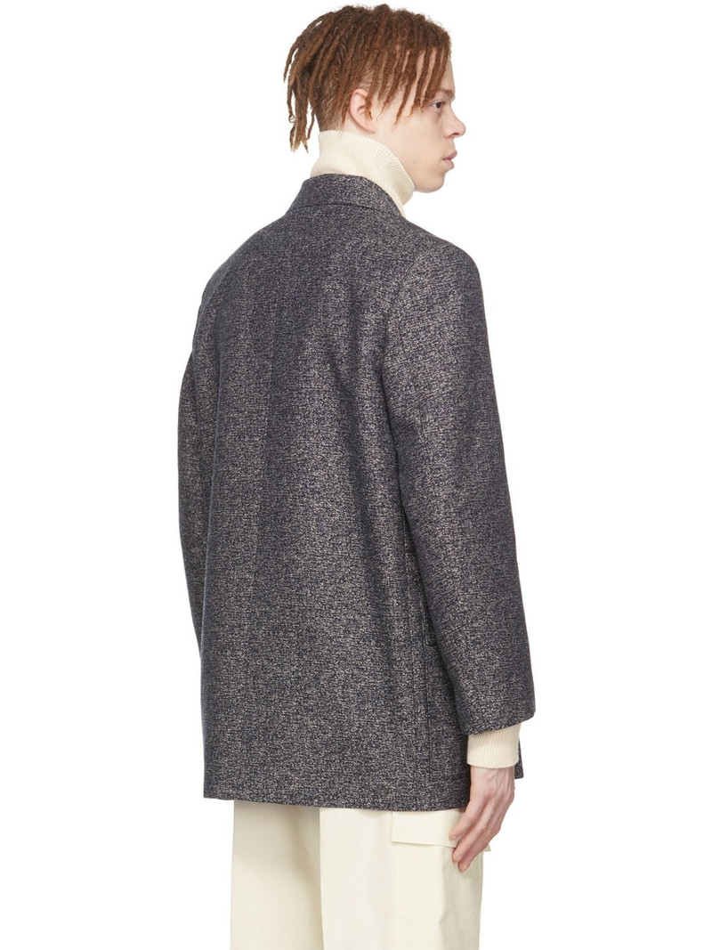 SSENSE Exclusive Blue Cotton Coat 3