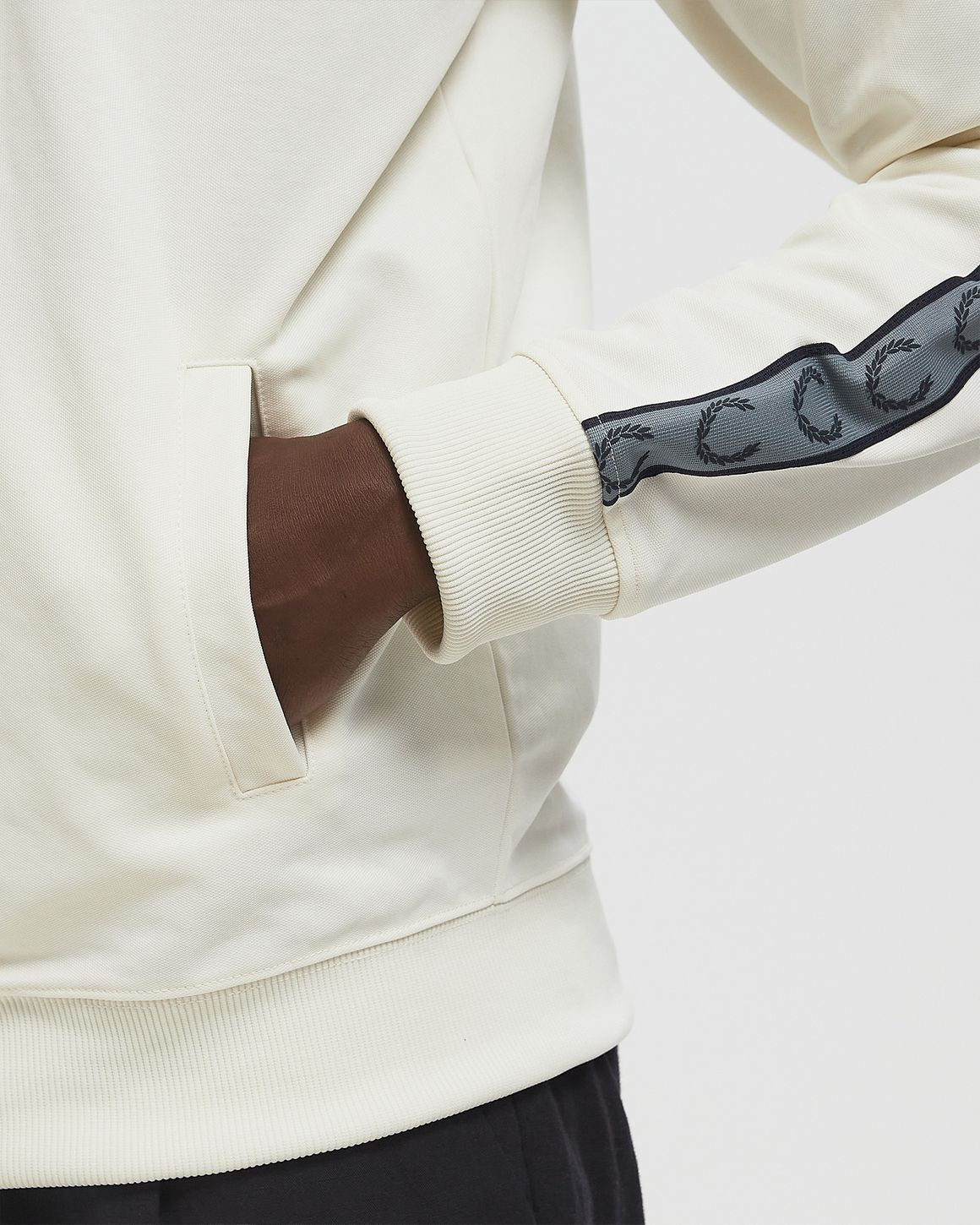 CONTRAST TAPE TRACK JACKET - 4