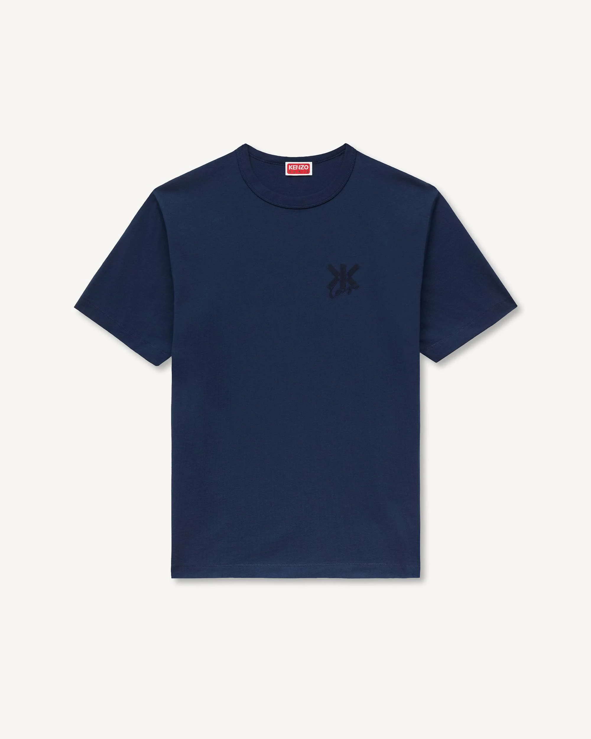 'KENZO Double K' embroidered T-shirt in cotton - 1