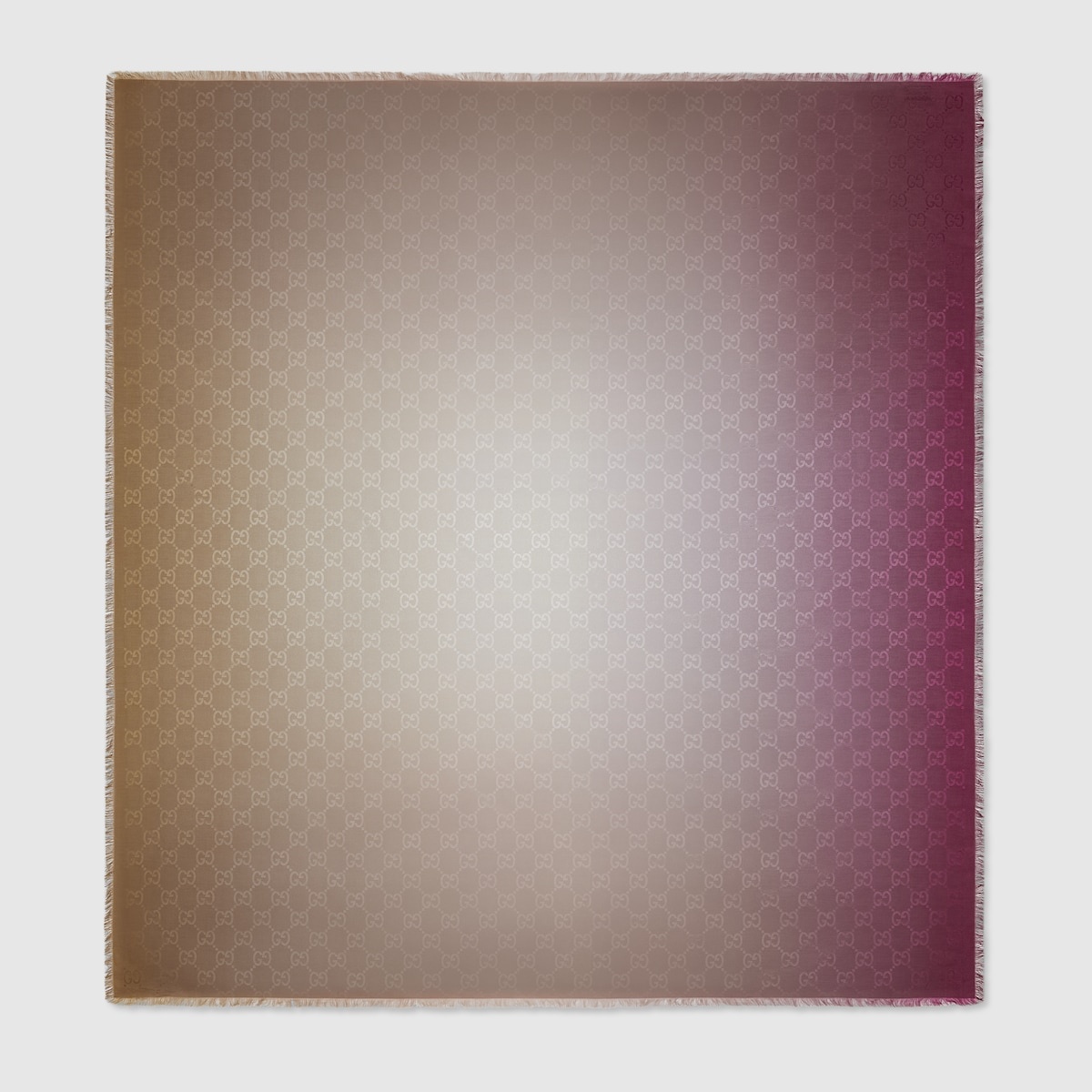 GG silk jacquard shawl - 1