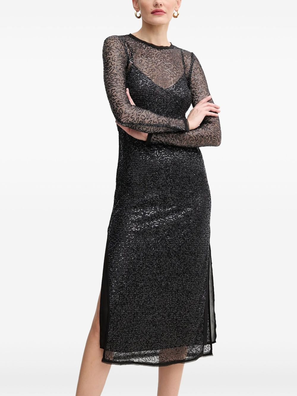 sequin-embellished dress - 2